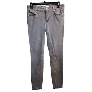 LOFT 24/4 Legging Skinny Gray‎ Stretch Denim Womens Jeans